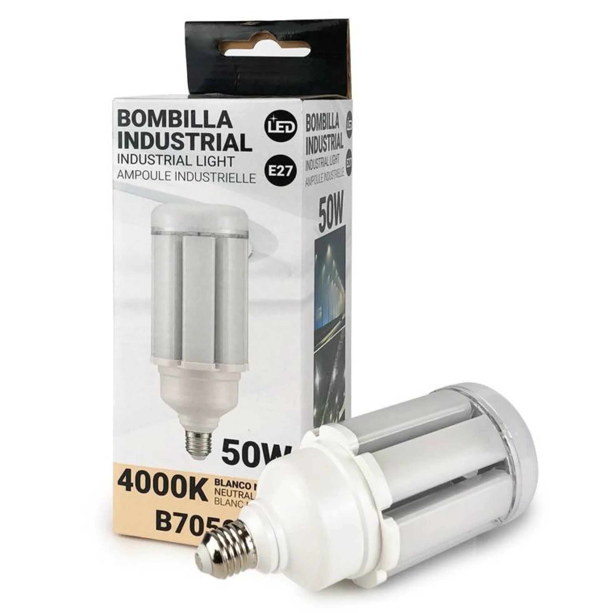Bombilla LED industrial E27 "CORN" - DL96 - 50W - 180-265V