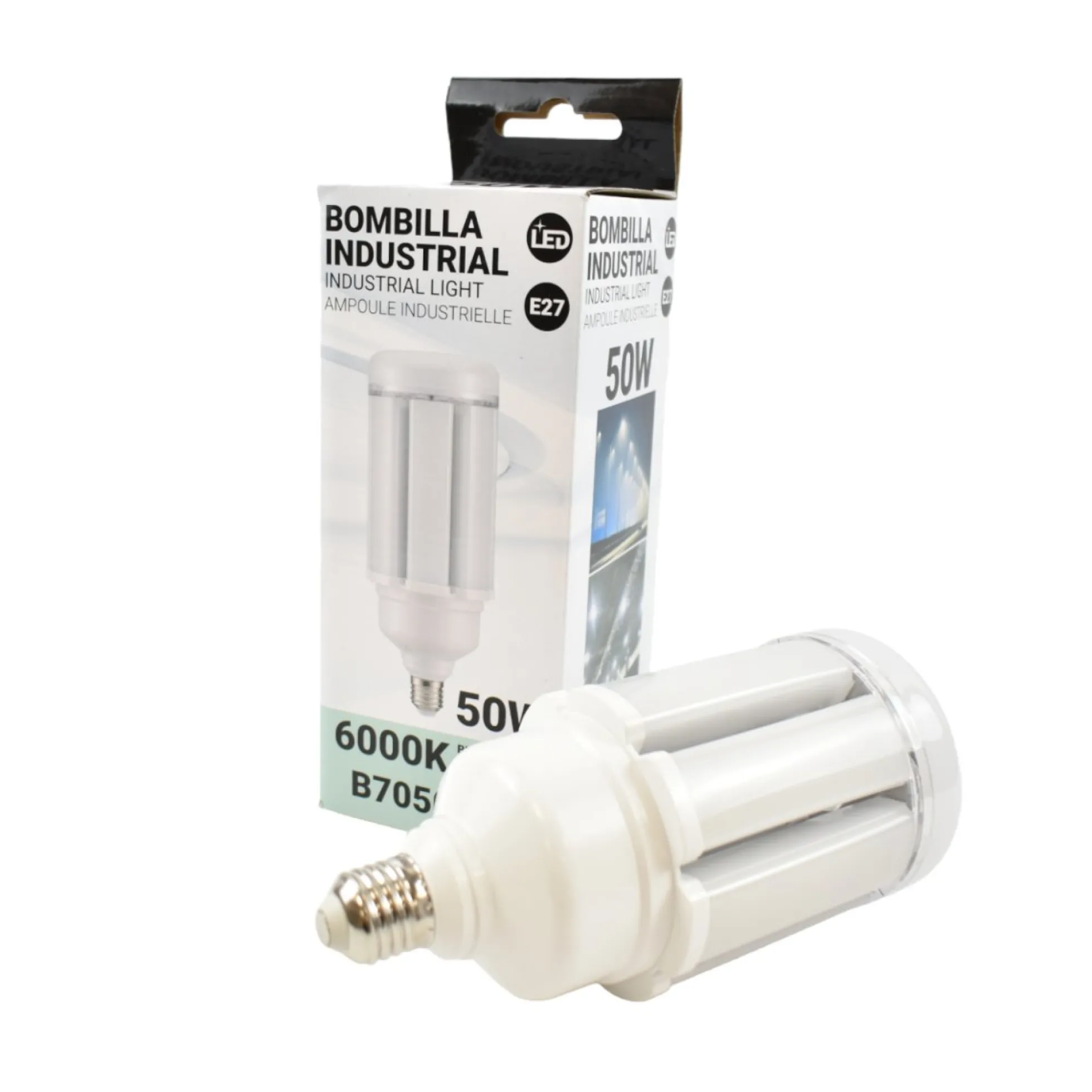 Bombilla LED industrial E27 "CORN" - DL96 - 50W - 180-265V
