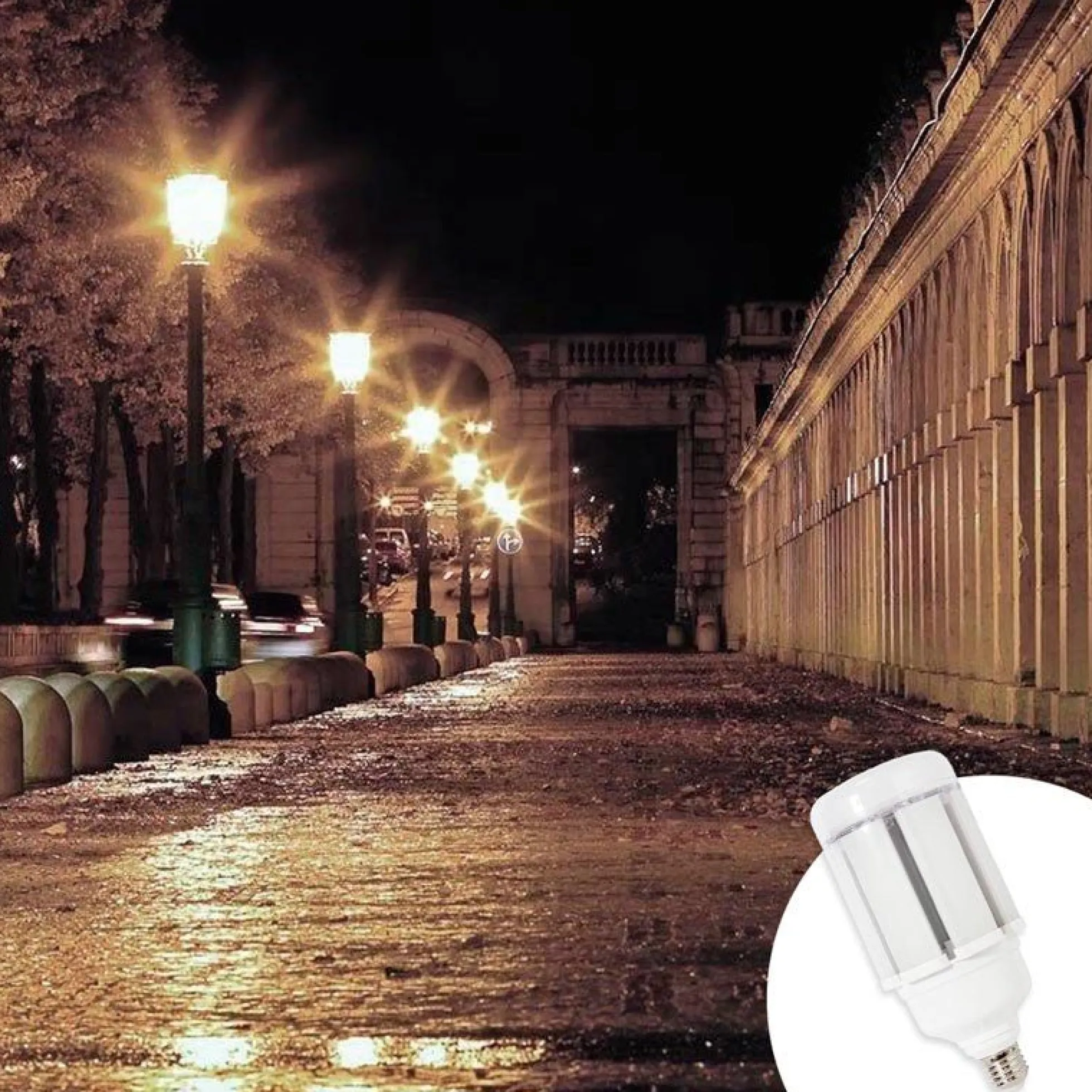 Bombilla LED industrial E27 "CORN" - DL96 - 50W - 180-265V