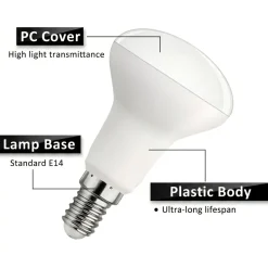 Bombilla LED reflectora - E14 R50 - 5W