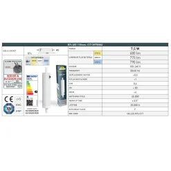 Bombilla LED R7S FUMAGALLI - CCT - 7,5W - 800lm