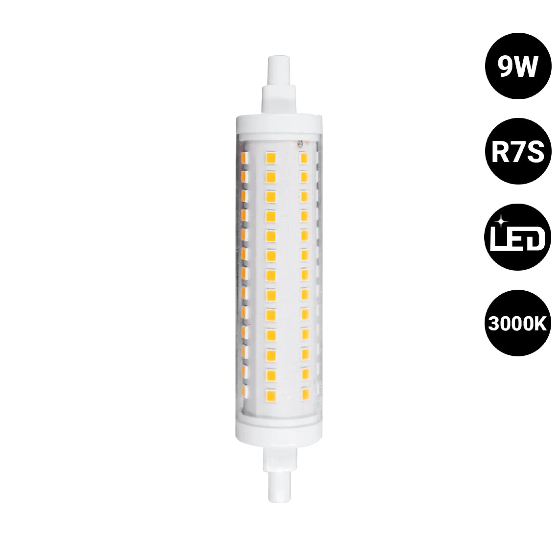 Bombilla LED R7S - 118mm - 1000lm - 9W