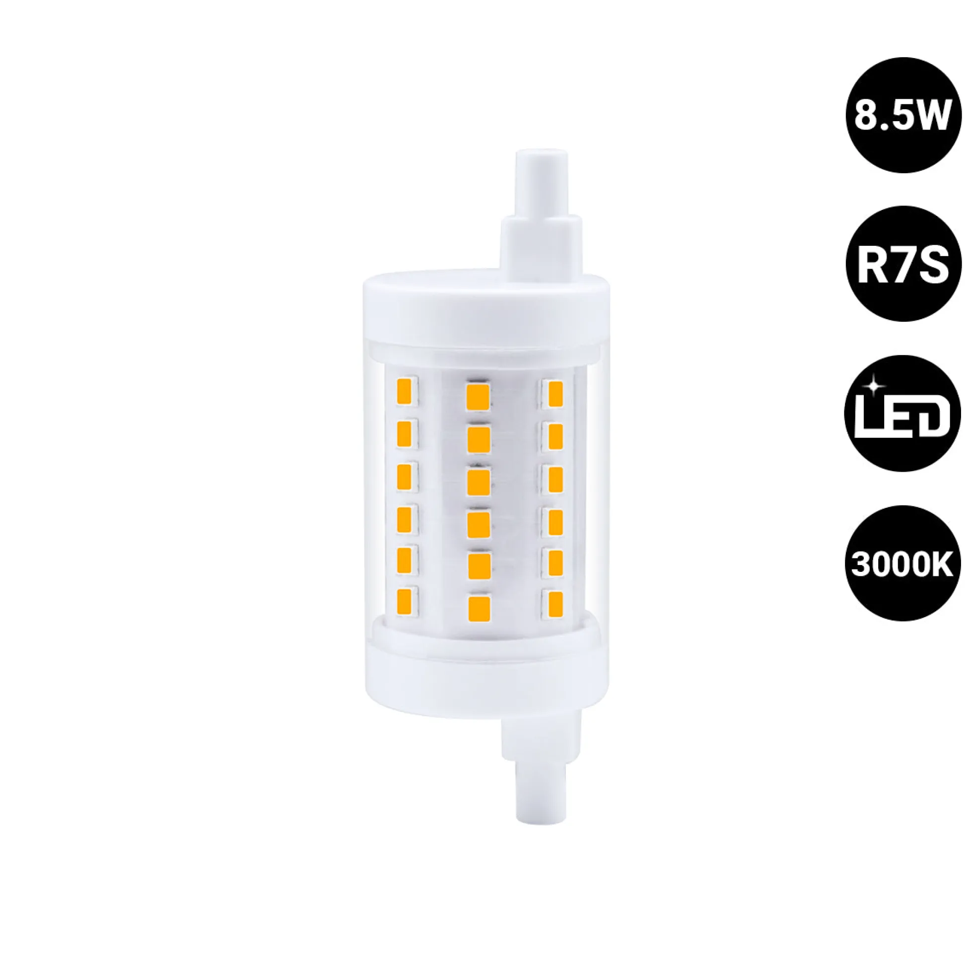 Bombilla LED R7S - 78mm - 1100lm - 8,5W