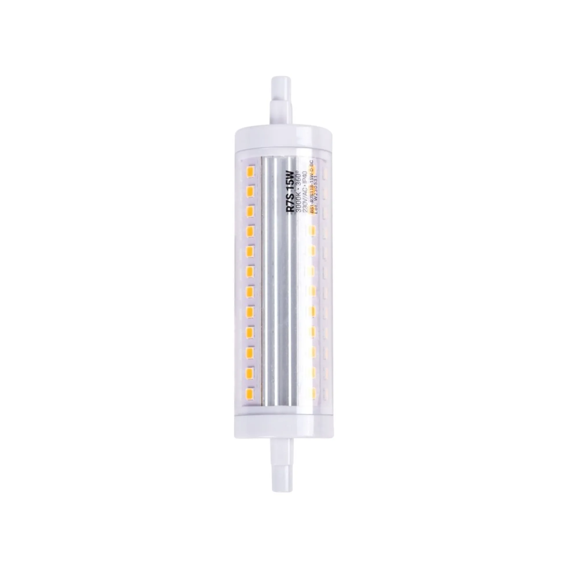 Bombilla LED R7S regulable 118mm - 1700lm - 230V - 15W