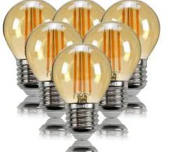 Bombilla Retro Vintage esférica E27 G45 4W de filamento