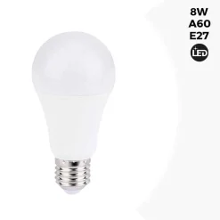 Bombilla 12-24V DC 8W E27 A60 para caravanas, camping y embarcaciones