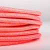 Cable Eléctrico Redondo recubierto en tejido efecto Seda Color Rosa y Amarillo