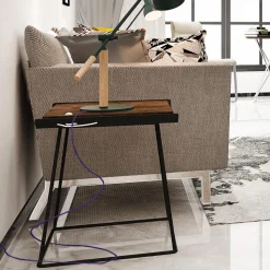 Cable eléctrico redondo revestido de algodón Violeta