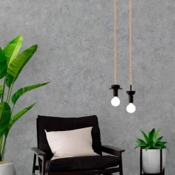 Cable eléctrico trenzado en tejido efecto seda gold rose