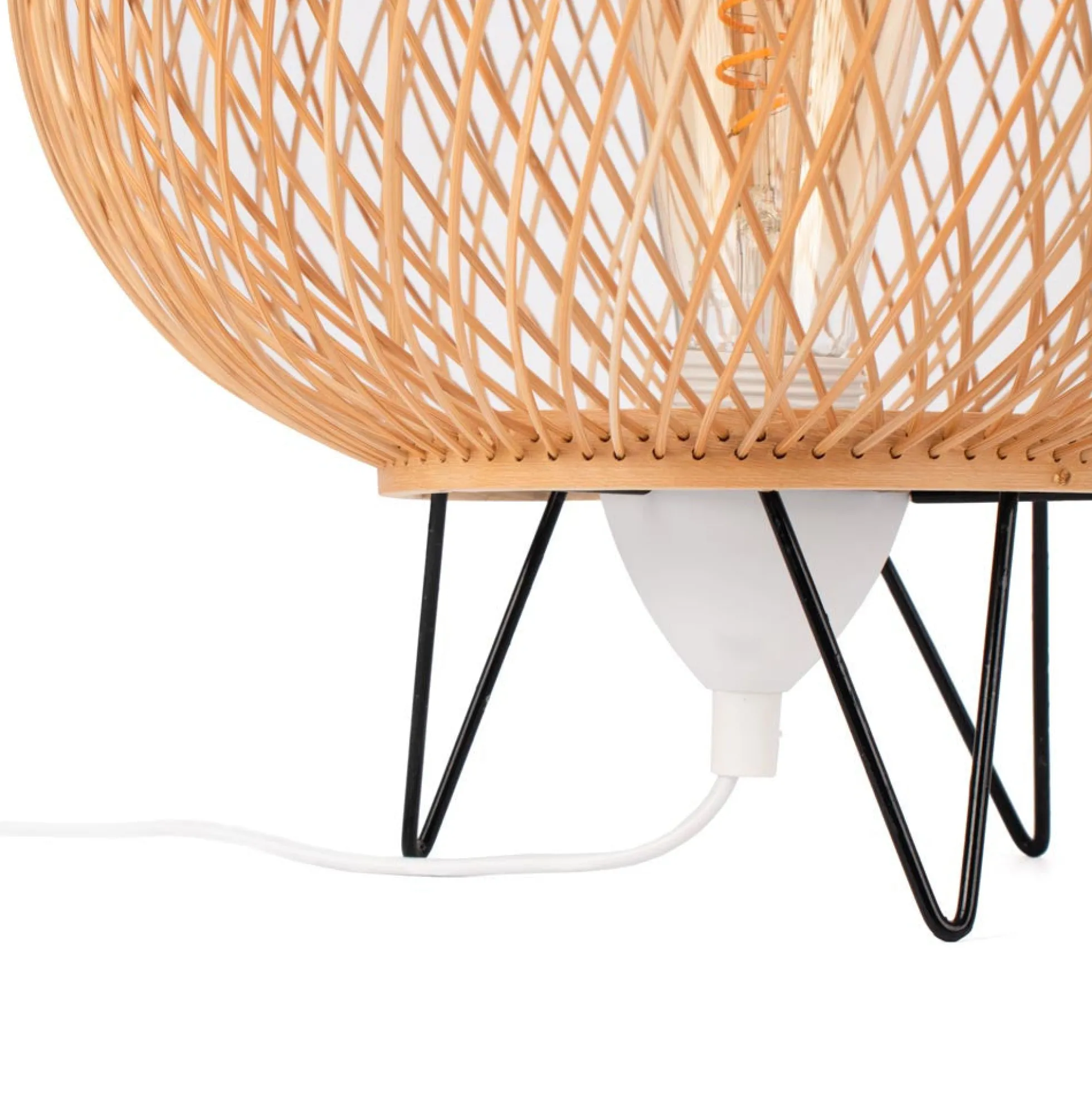 Cable para lámpara de mesa - Casquillo E27, interruptor y enchufe - 1,3 m
