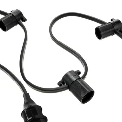 Cable Plano Negro 2x1,5mm2 para Guirnalda a medida (venta por metros)