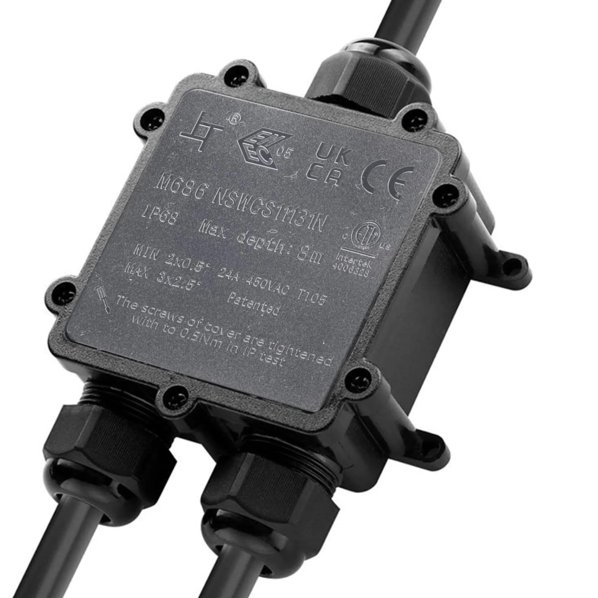 Caja de conexión impermeable en Y - IP68 - 0.5 - 2.5mm²