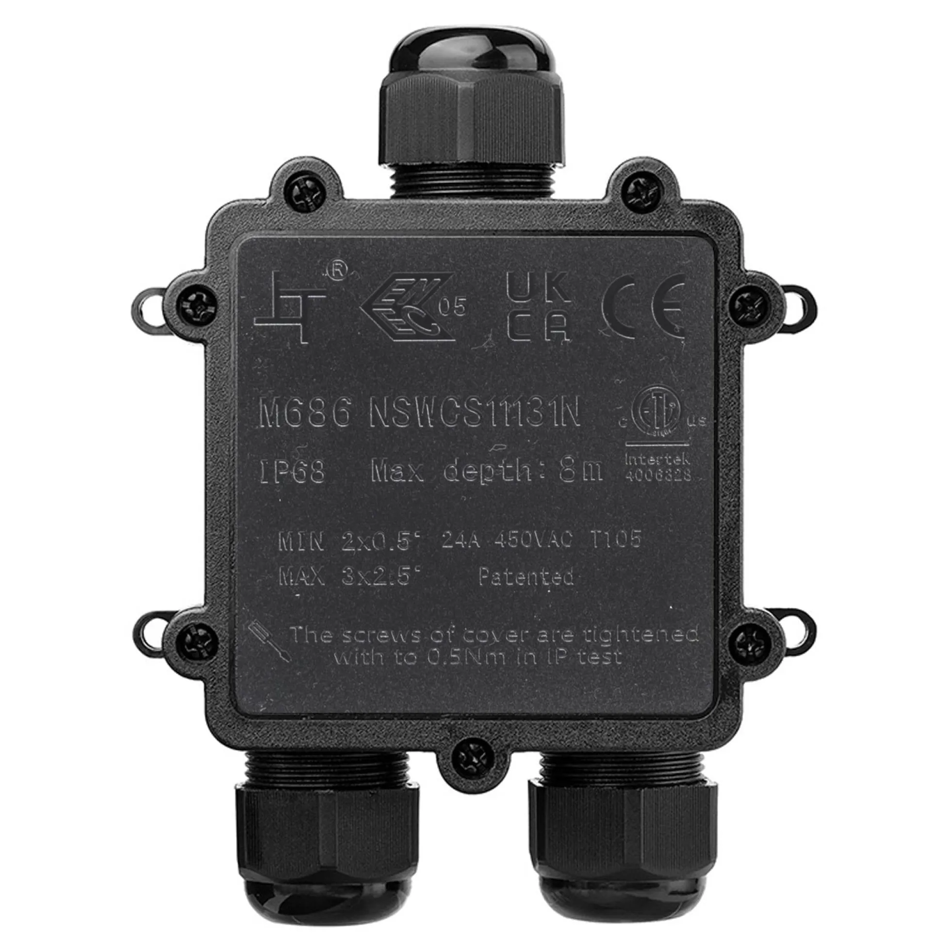Caja de conexión impermeable en Y - IP68 - 0.5 - 2.5mm²