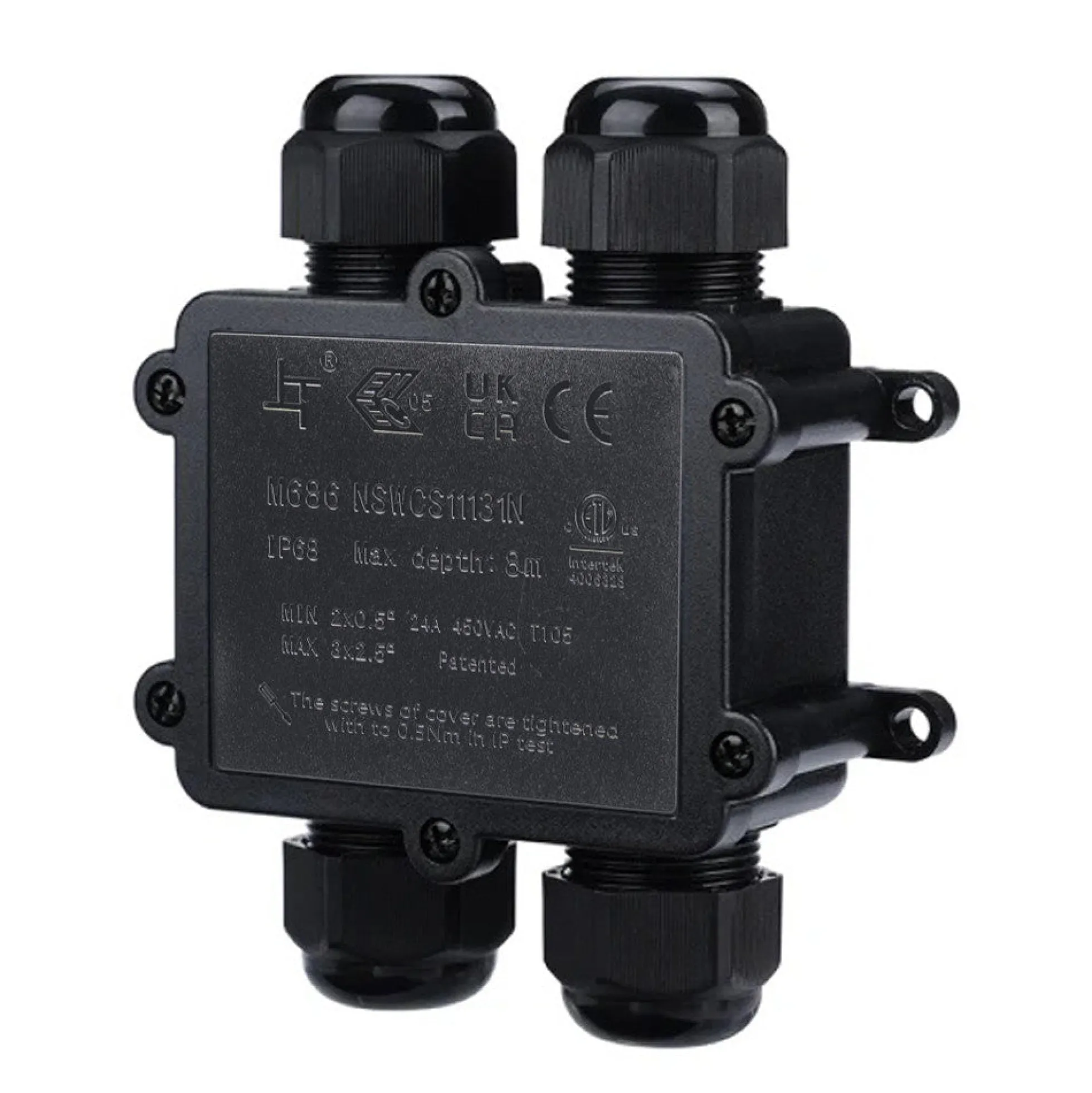 Caja de conexión impermeable en H - IP68 - 0.5 - 2.5mm²