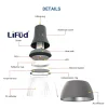 Campana LED comercial CCT -  (25W / 40W /60W / 80W) - Difusor aluminio - UGR19 - Driver Lifud 0-10V