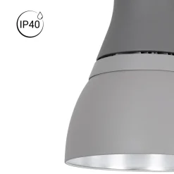 Campana LED comercial CCT - (25W / 40W /60W / 80W) - Difusor aluminio - UGR19 - Driver Lifud 0-10V