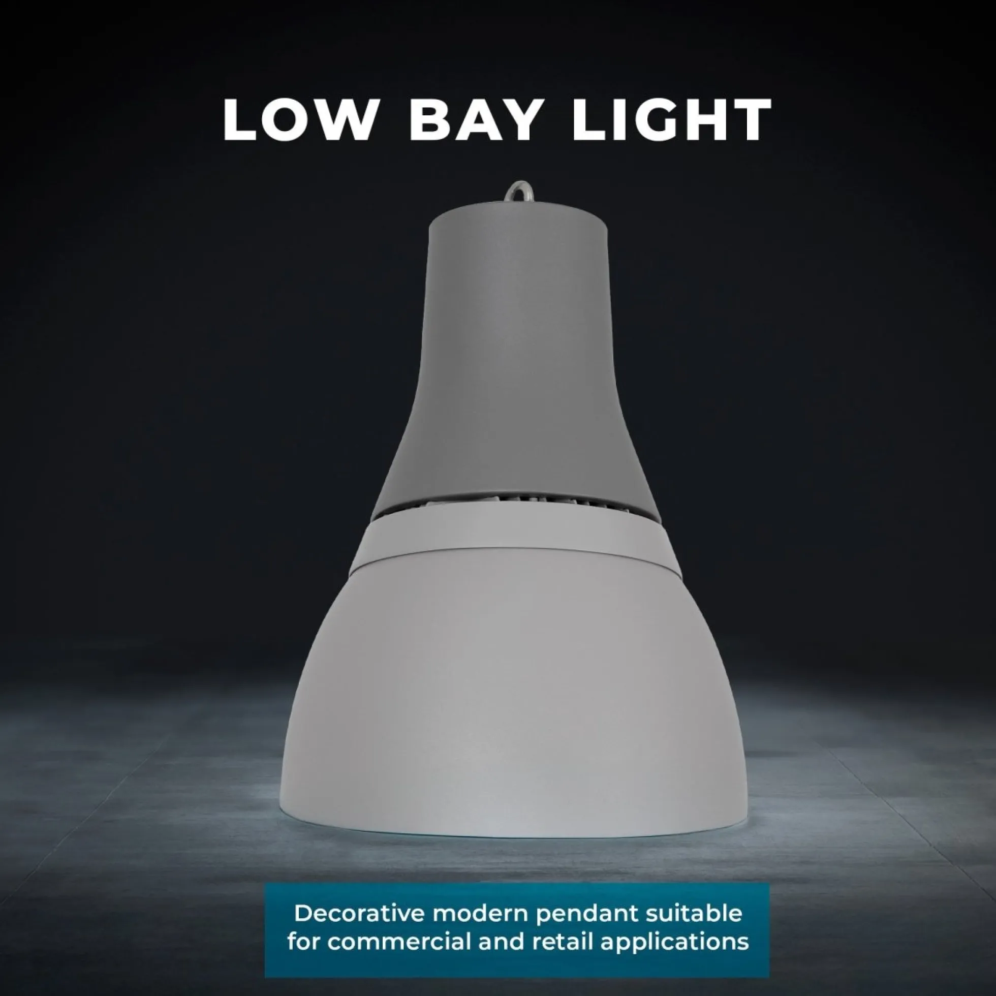 Campana LED comercial CCT - (25W / 40W /60W / 80W) - Difusor aluminio - UGR19 - Driver Lifud 0-10V