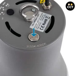 Campana LED comercial CCT - (25W / 40W /60W / 80W) - Difusor aluminio - UGR19 - Driver Lifud 0-10V