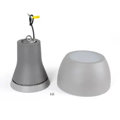 Campana LED comercial CCT - (25W / 40W /60W / 80W) - Difusor aluminio - UGR19 - Driver Lifud 0-10V
