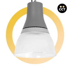 Campana LED comercial CCT - (25W / 40W / 60W / 80W) - Difusor policarbonato - UGR19 - Driver Lifud
