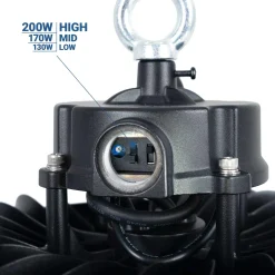 Campana LED industrial 200W - CCT - 170lm/W - Driver LIFUD - IP65 - 10 años garantía