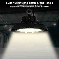 Campana LED UFO industrial 150W - CCT - 170lm/W - Driver LIFUD - IP65 - 10 años garantía