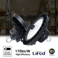 Campana LED UFO industrial 150W - CCT - 170lm/W - Driver LIFUD - IP65 - 10 años garantía