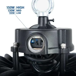 Campana LED UFO industrial 150W - CCT - 170lm/W - Driver LIFUD - IP65 - 10 años garantía