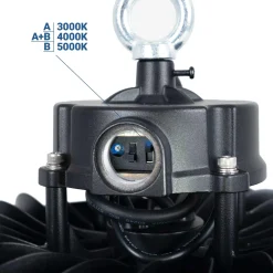 Campana LED UFO industrial 200W - CCT - Con sensor de movimiento - 170lm/W - Driver LIFUD - IP65 - 5 años garantía