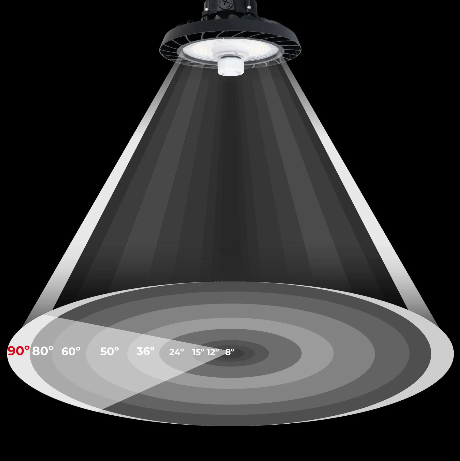Campana LED UFO industrial 150W - CCT - Con sensor de movimiento - 170lm/W - Driver LIFUD - IP65 - 5 años garantía