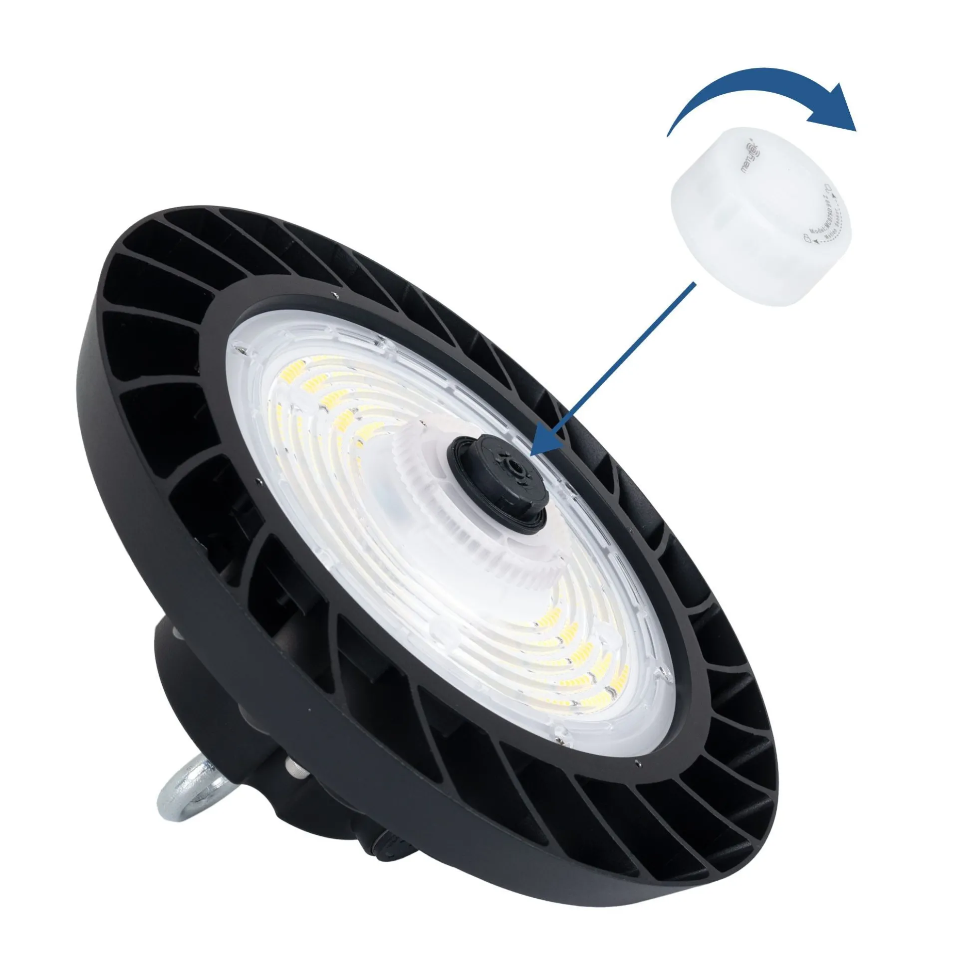 Campana LED UFO industrial 150W - CCT - Con sensor de movimiento - 170lm/W - Driver LIFUD - IP65 - 5 años garantía