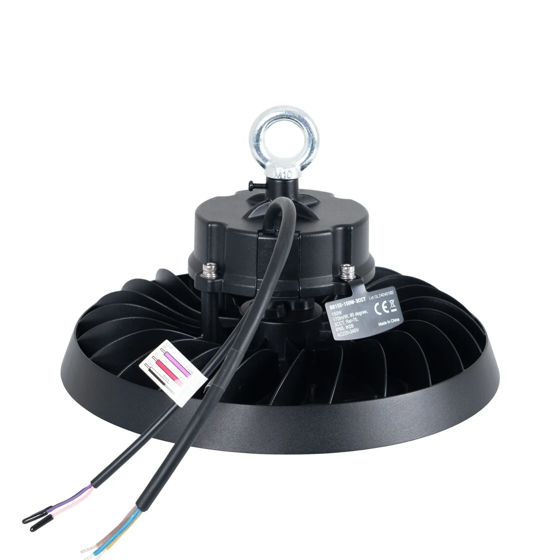 Campana LED UFO industrial 150W - CCT - Con sensor de movimiento - 170lm/W - Driver LIFUD - IP65 - 5 años garantía