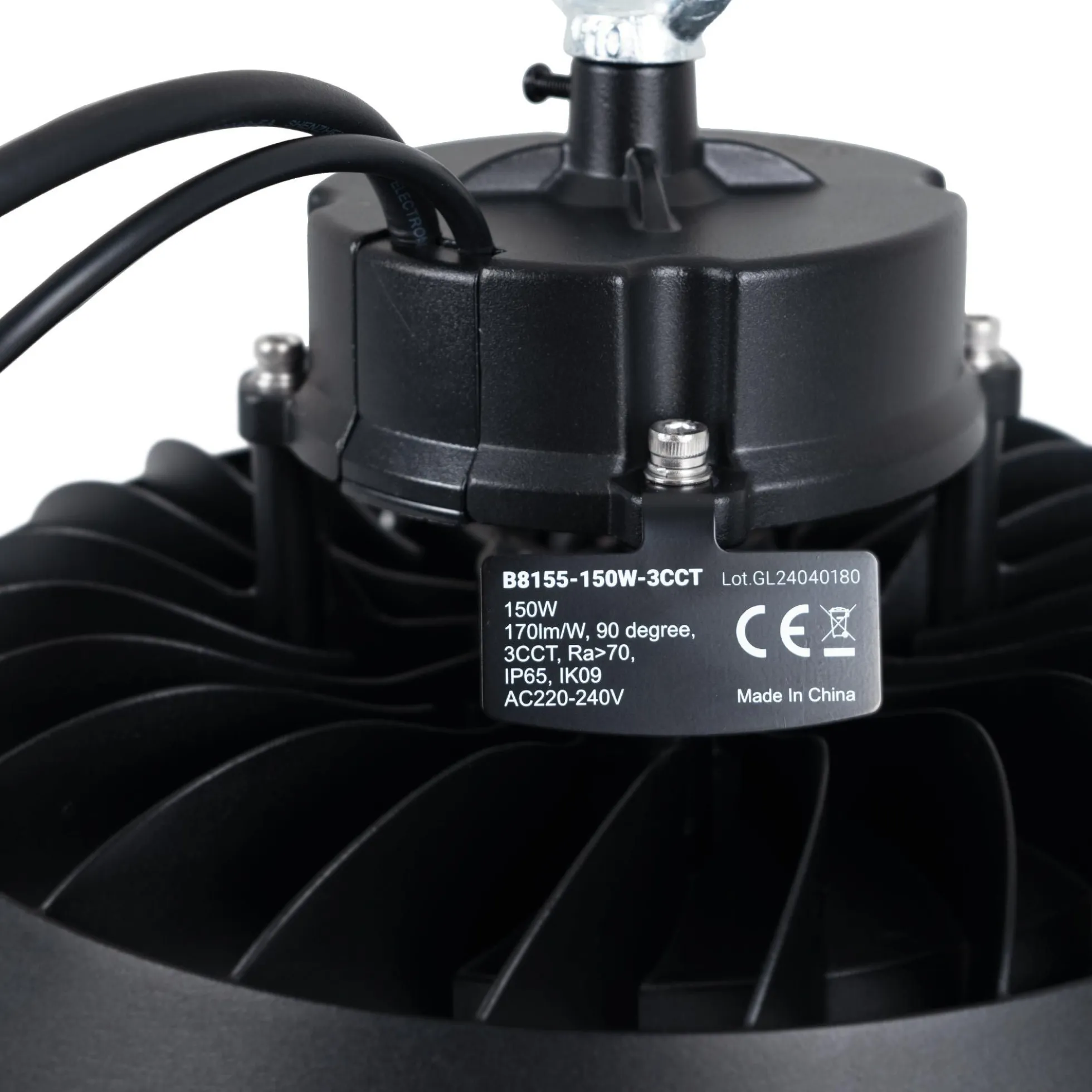 Campana LED UFO industrial 150W - CCT - Con sensor de movimiento - 170lm/W - Driver LIFUD - IP65 - 5 años garantía