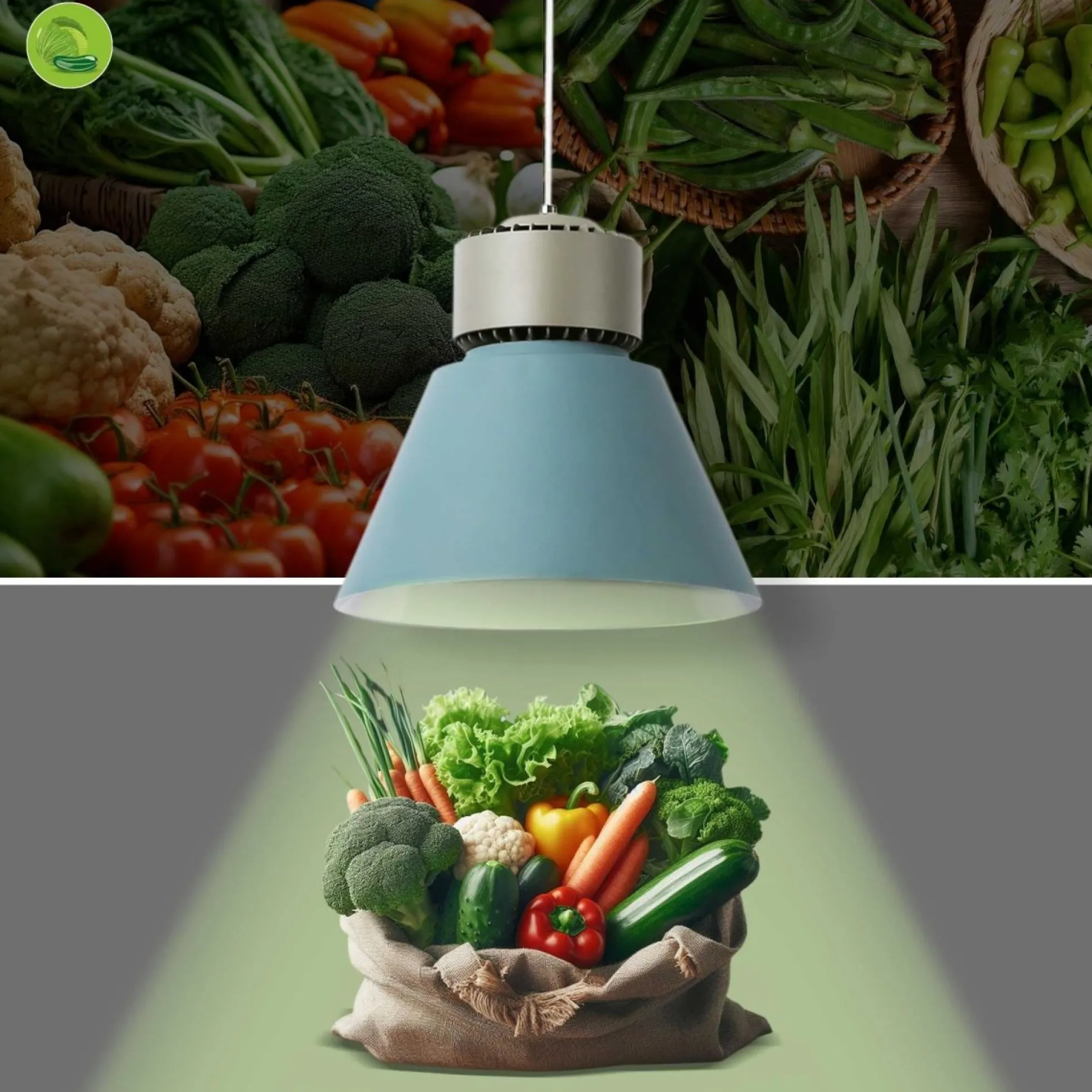 Campana LED 36W especial para verdulerías - Driver KeGu
