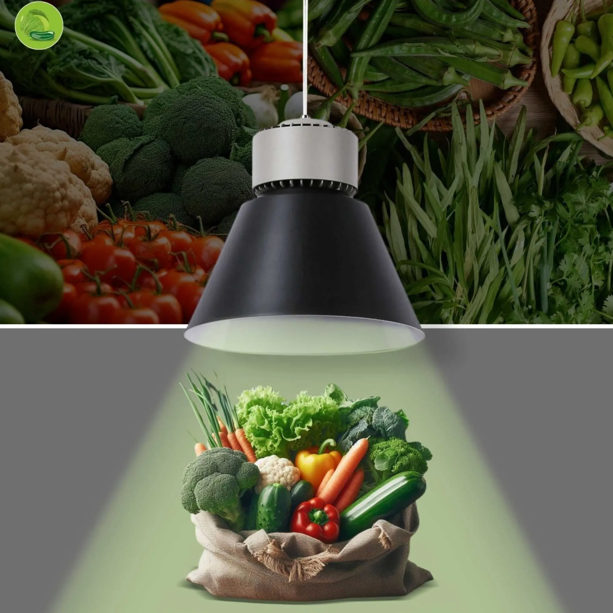 Campana LED 36W especial para verdulerías - Driver KeGu