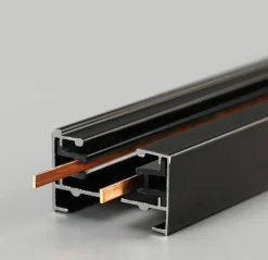 Carril electrificado monofásico de superficie para focos LED - barra 2 metros
