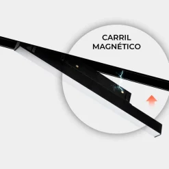 Carril magnético 20mm empotrable 48V - 1 metro