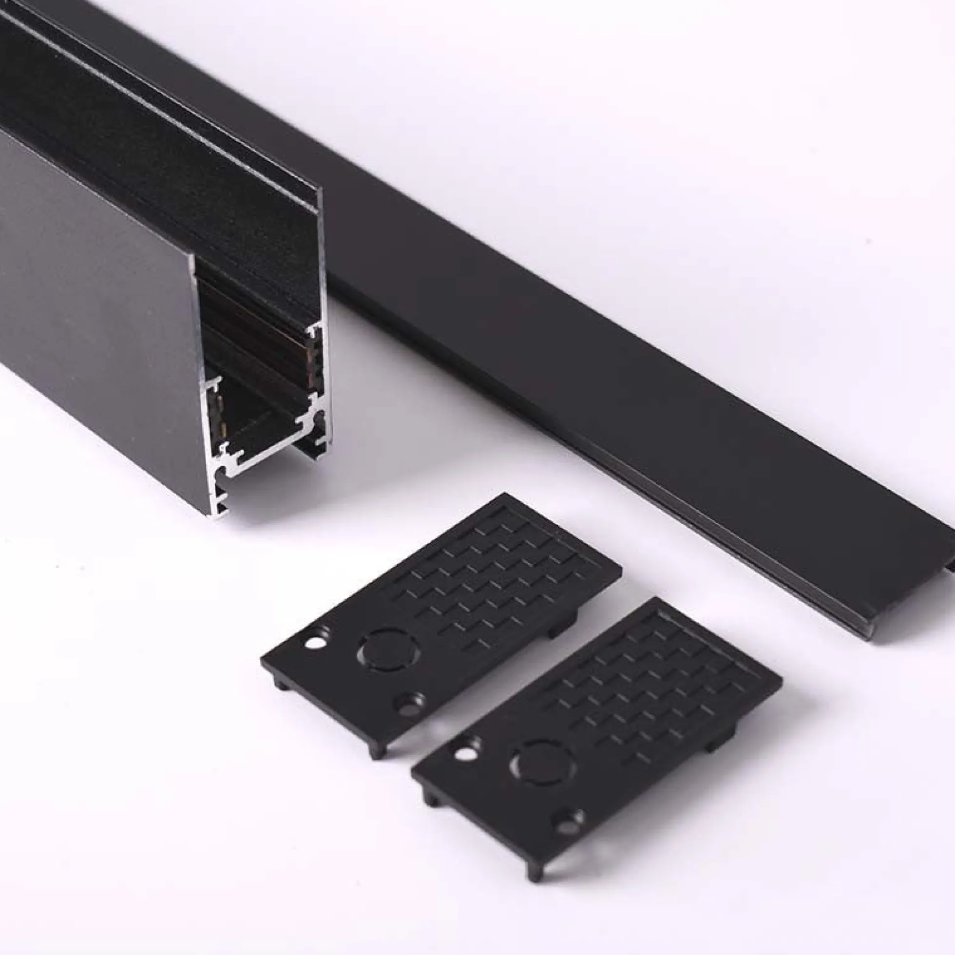 Carril magnético 48V + kit de suspensión - 2 metros