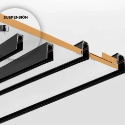Carril magnético 48V + kit de suspensión - 2 metros