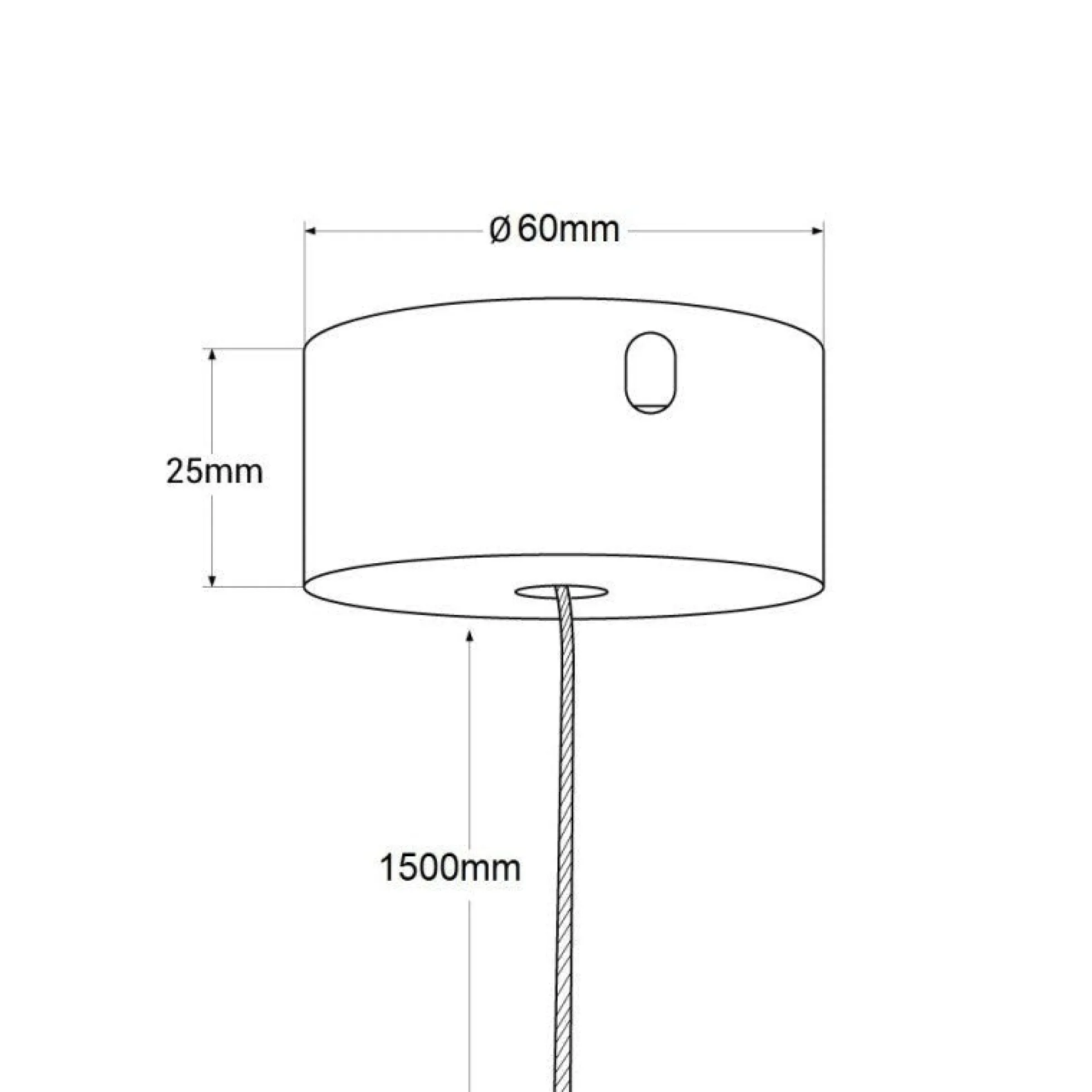 Carril magnético 48V + kit de suspensión - 2 metros