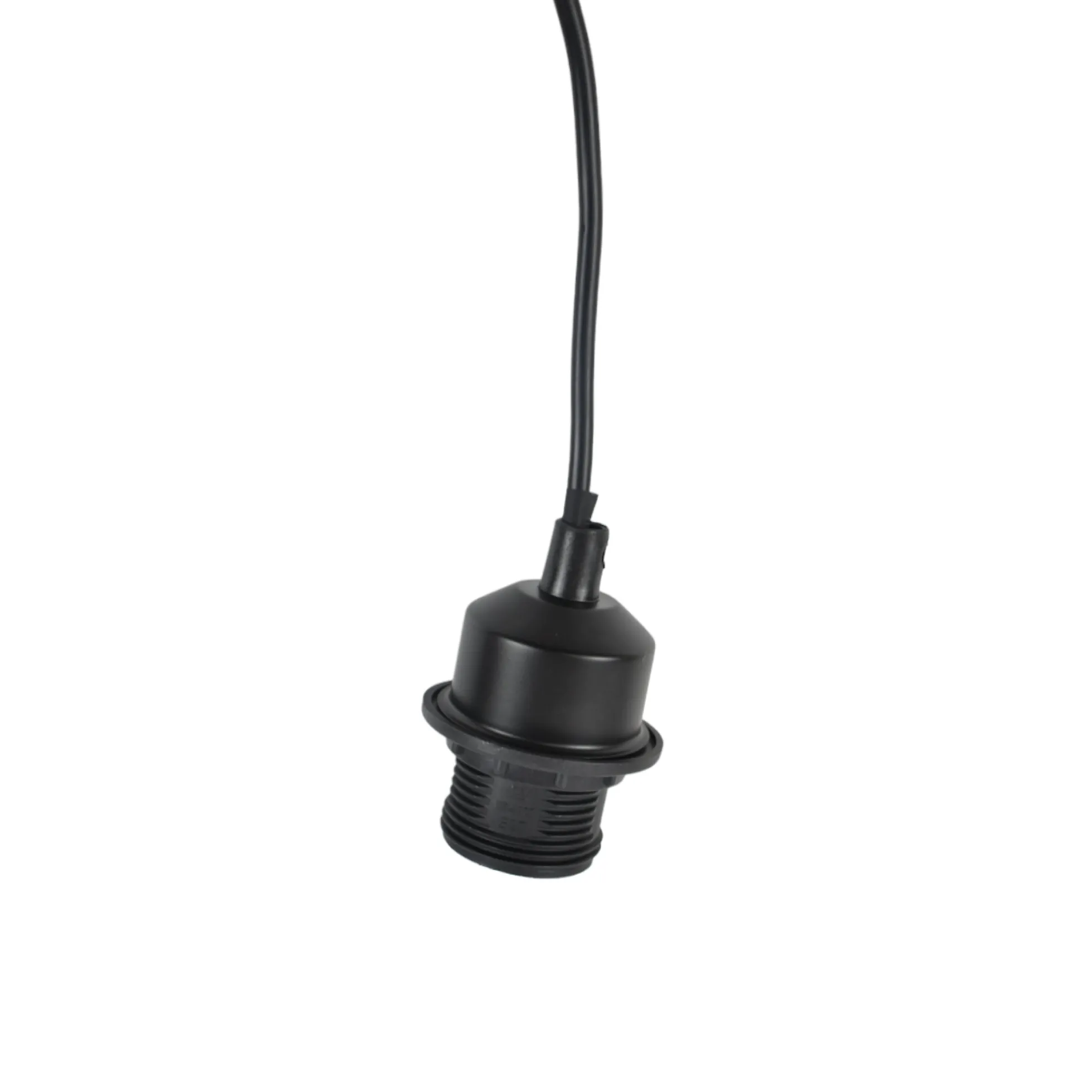 Casquillo E27 con cable de PVC, interruptor y enchufe