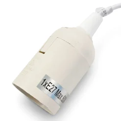 Casquillo E27 con conector rápido - Ideal para obras