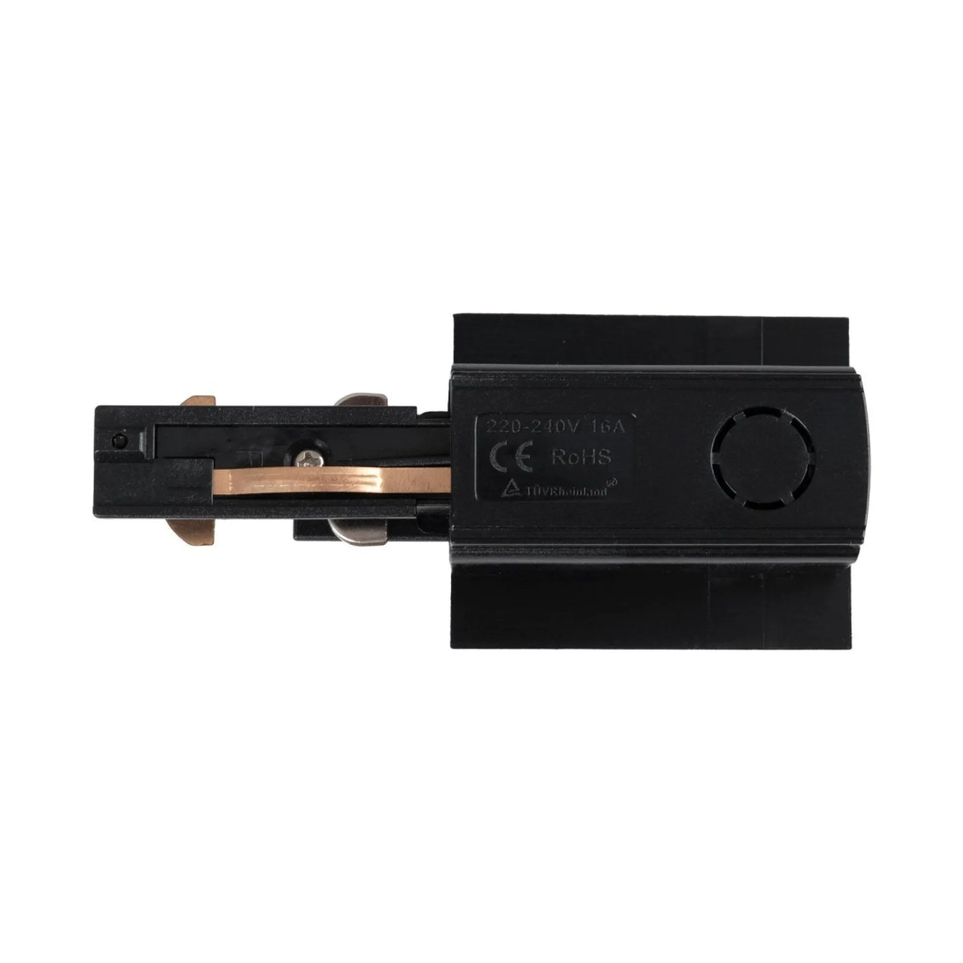 Conector alimentador para carril trifásico empotrable - Compatibilidad DALI