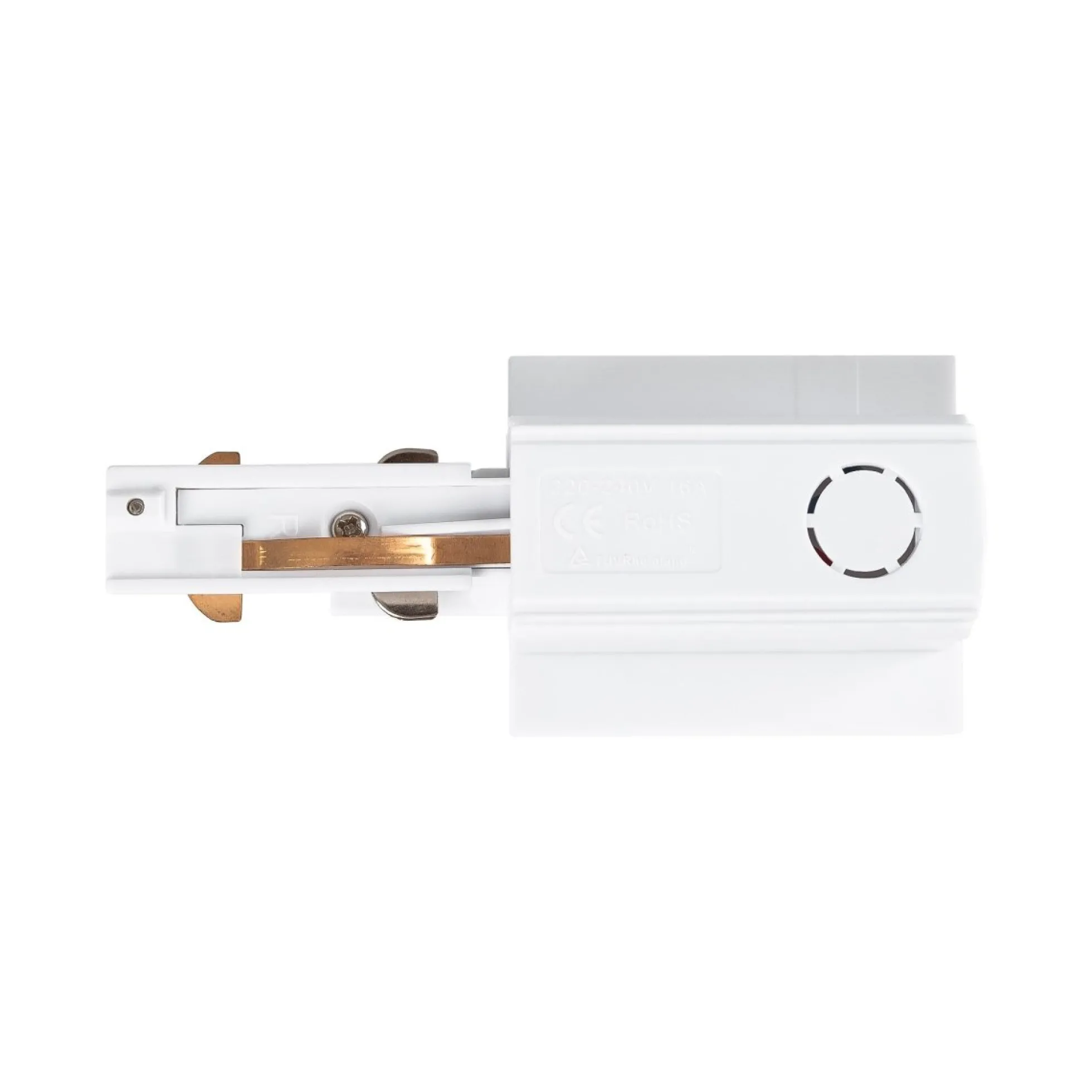 Conector alimentador para carril trifásico empotrable - Compatibilidad DALI