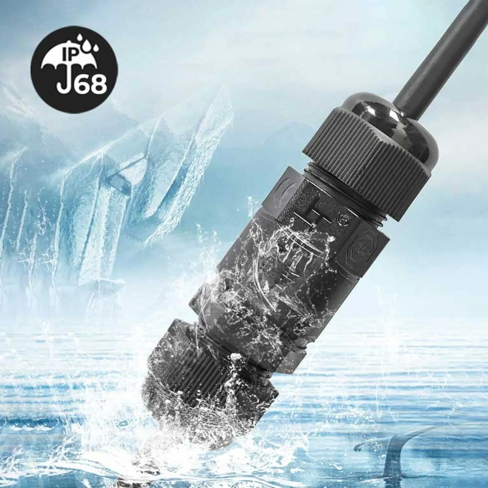 Conector de Cable Impermeable IP68 0.5 mm² – 2mm²
