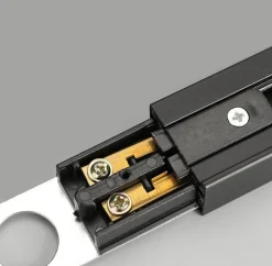 Conector de inicio para carril monofásico de superficie