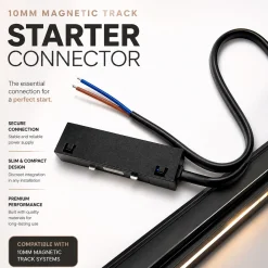 Conector de inicio para carril magnético - 10mm