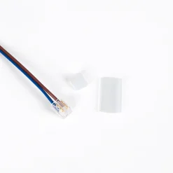 Conector de inicio + Tapón final para tira LED - 6,5mm - IP44