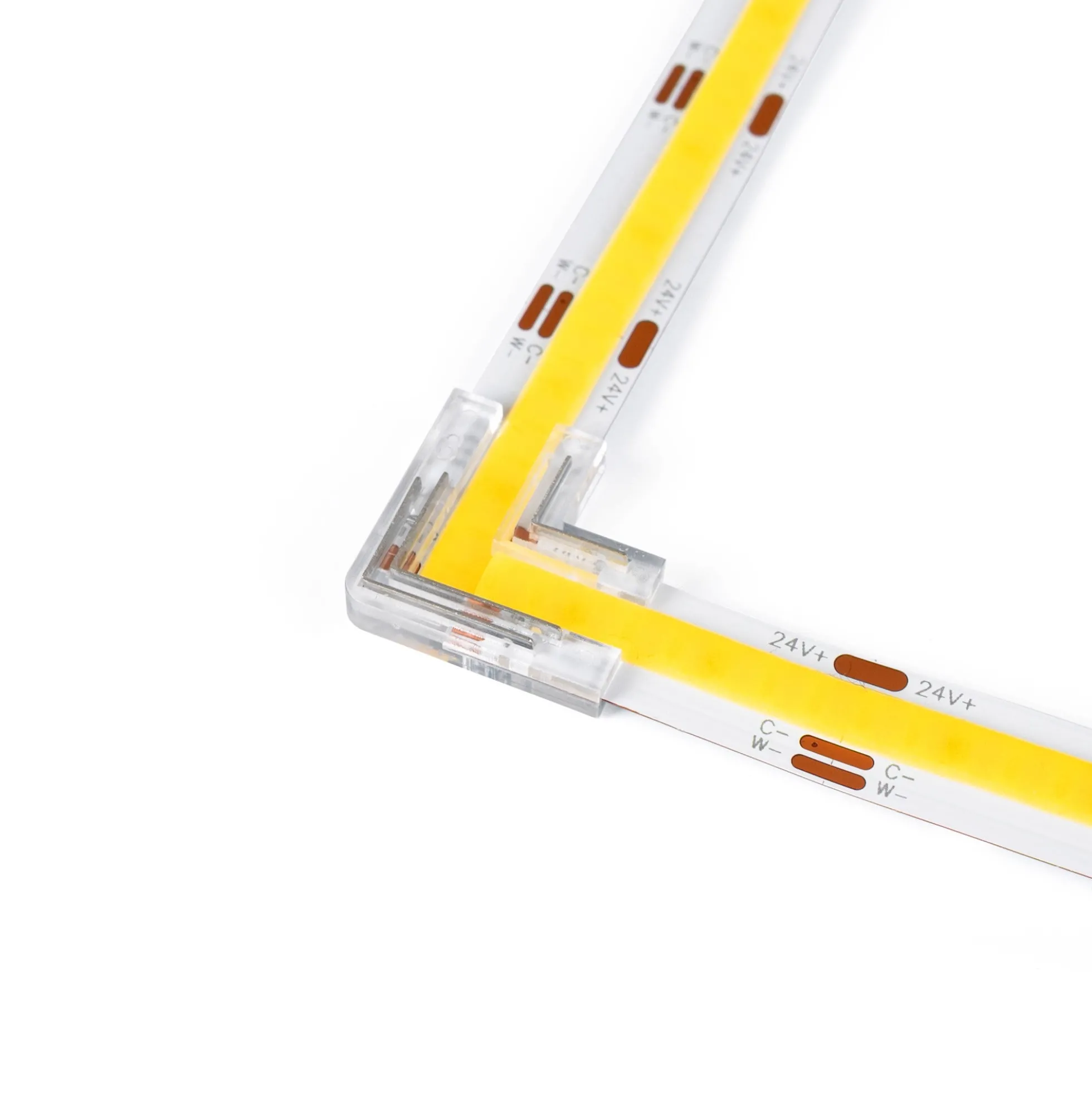 Conector en "L" para tira LED COB CCT - 10mm - IP20