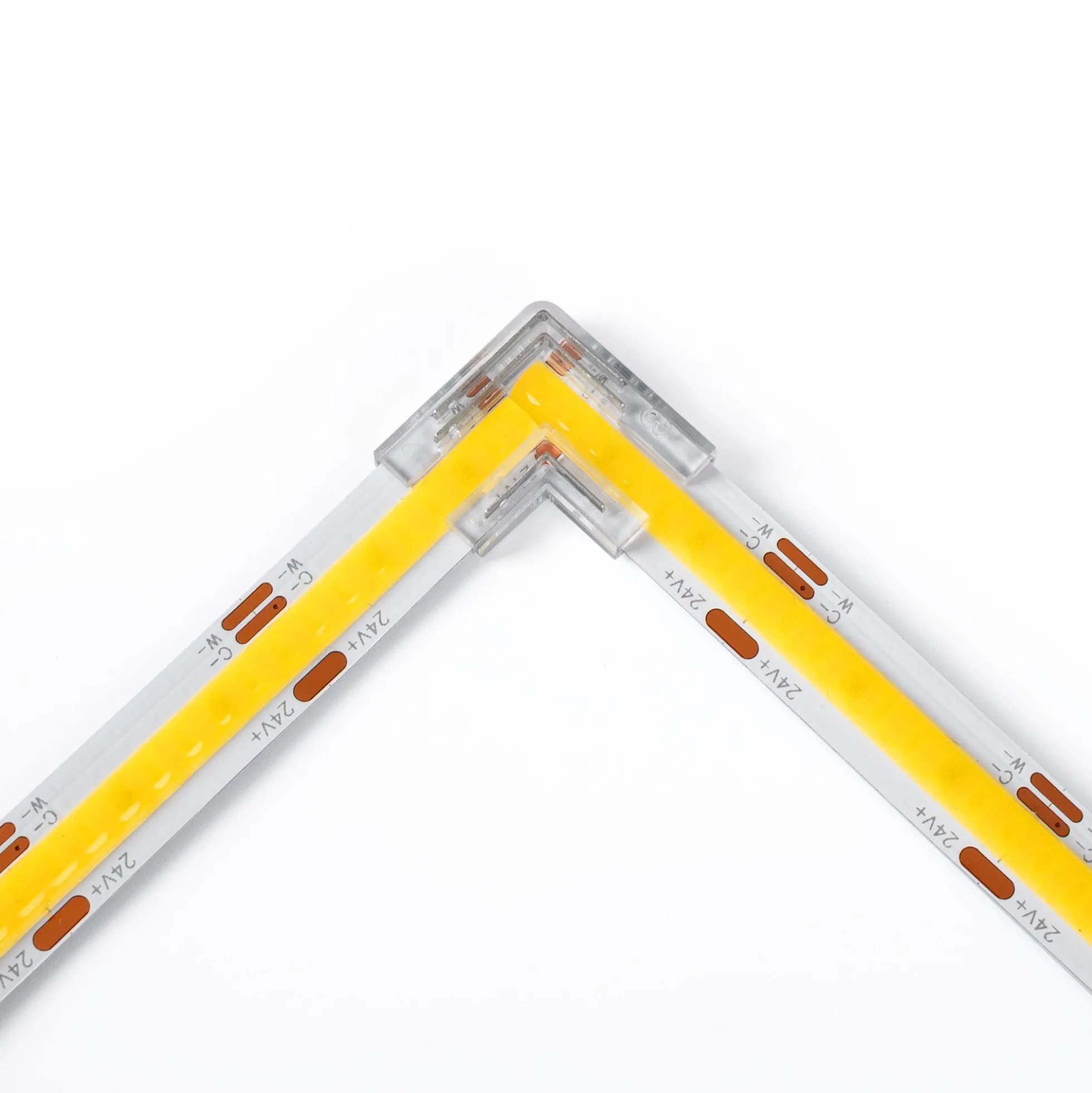 Conector en "L" para tira LED COB CCT - 10mm - IP20